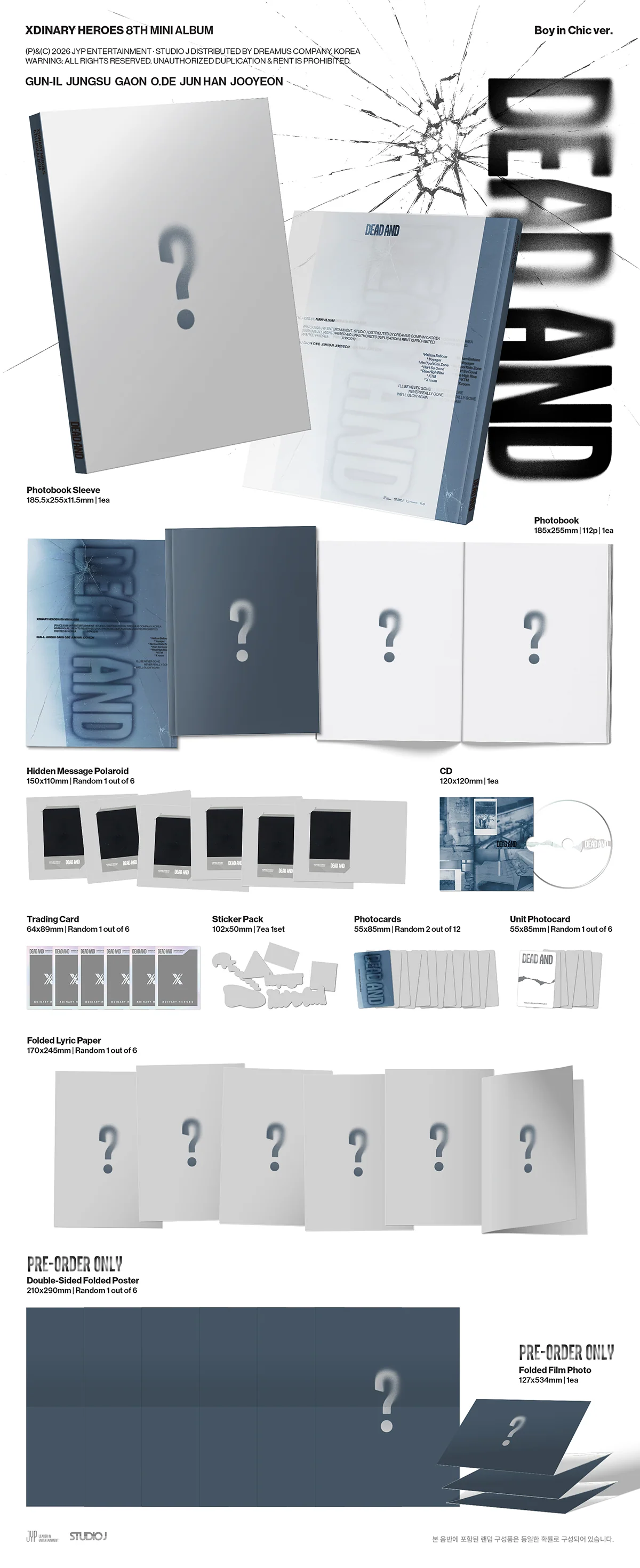 Xdinary Heroes - DEAD AND - 8th Mini Album (Photobook Ver.) - Image 2