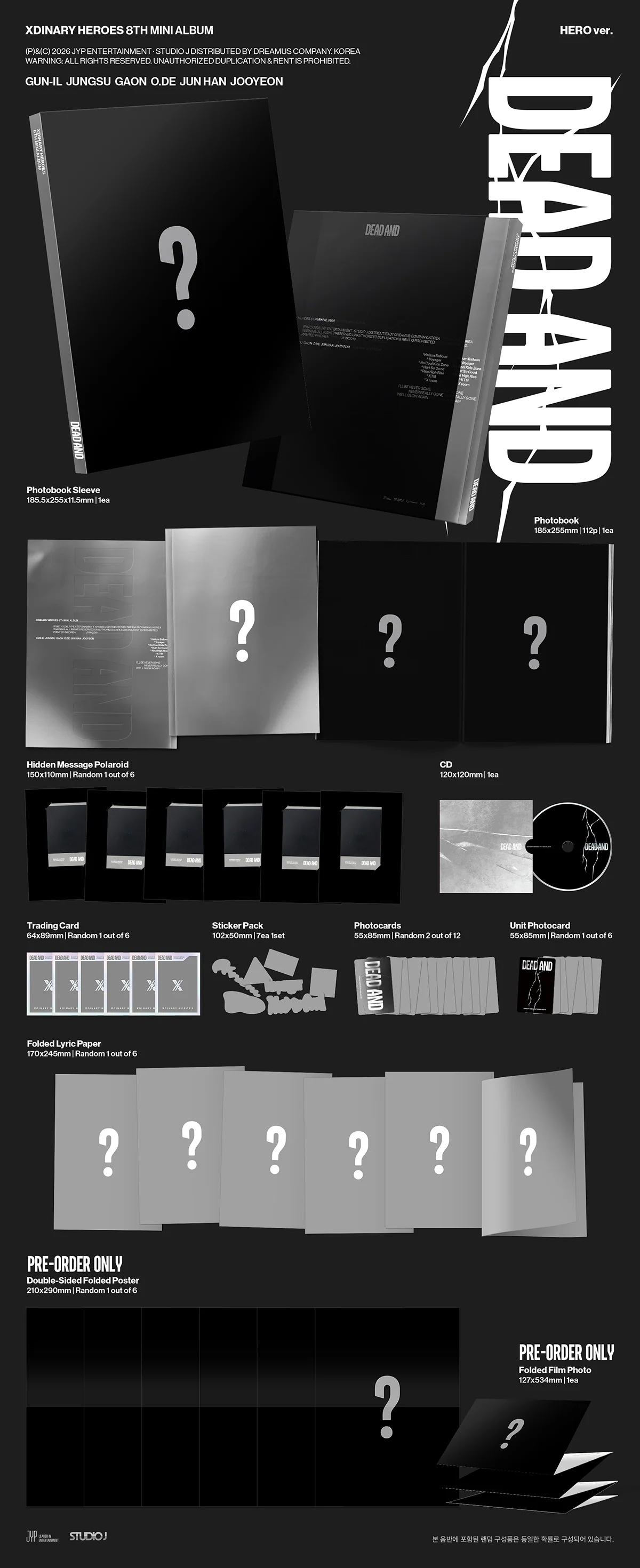 Xdinary Heroes - DEAD AND - 8th Mini Album (Photobook Ver.) - Image 3