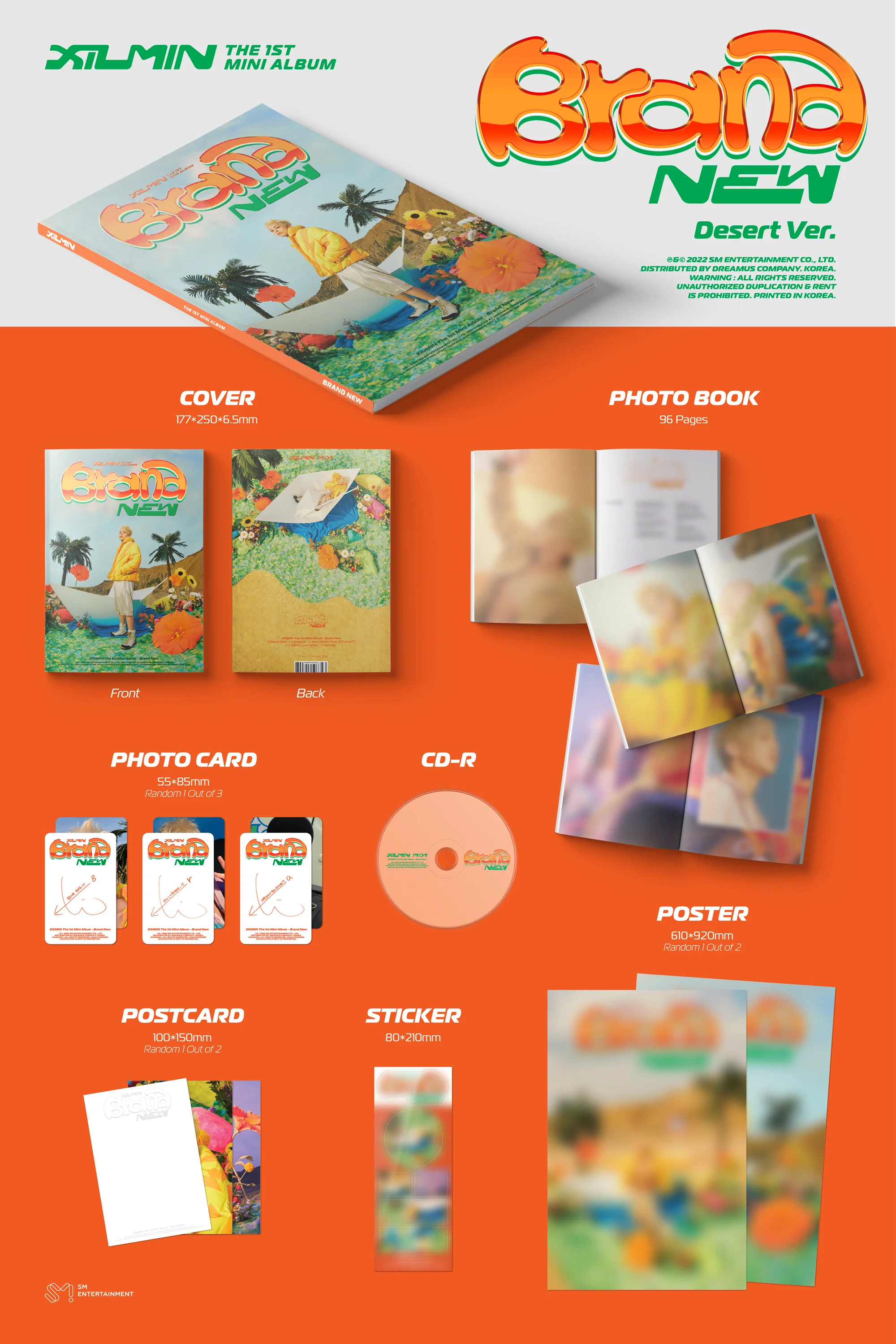 XIUMIN (EXO) - Brand New - 1st Mini Album (Photobook Ver.) - Image 2