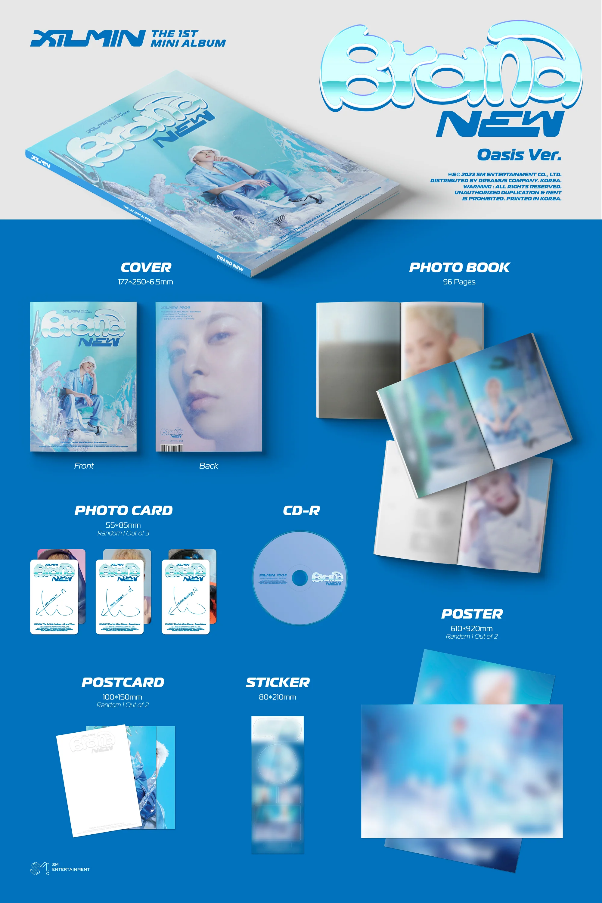 XIUMIN (EXO) - Brand New - 1st Mini Album (Photobook Ver.) - Image 3