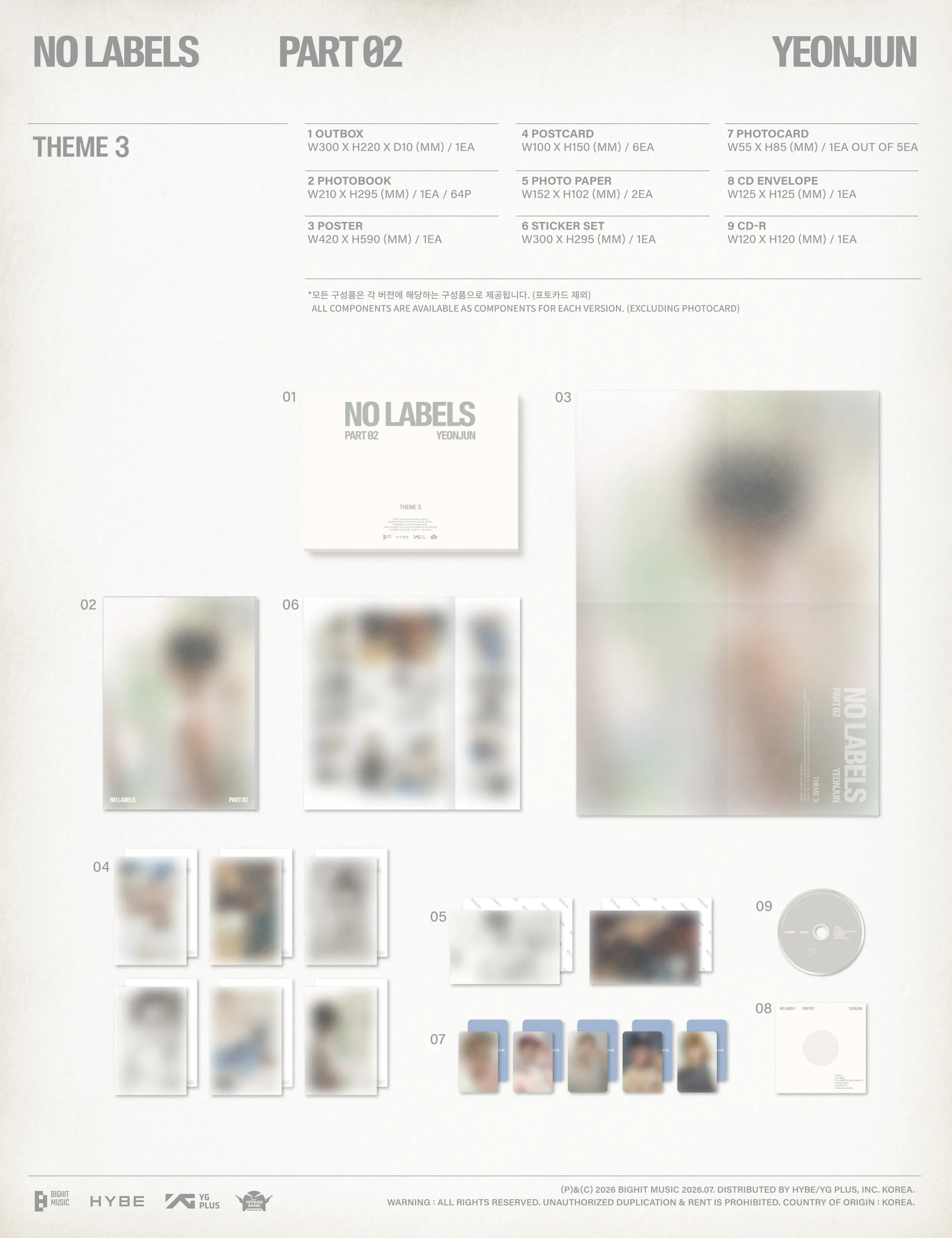 (Pre-Order) YEONJUN (TXT) - NO LABELS : PART 02 - Album (Standard Ver.) - Image 4