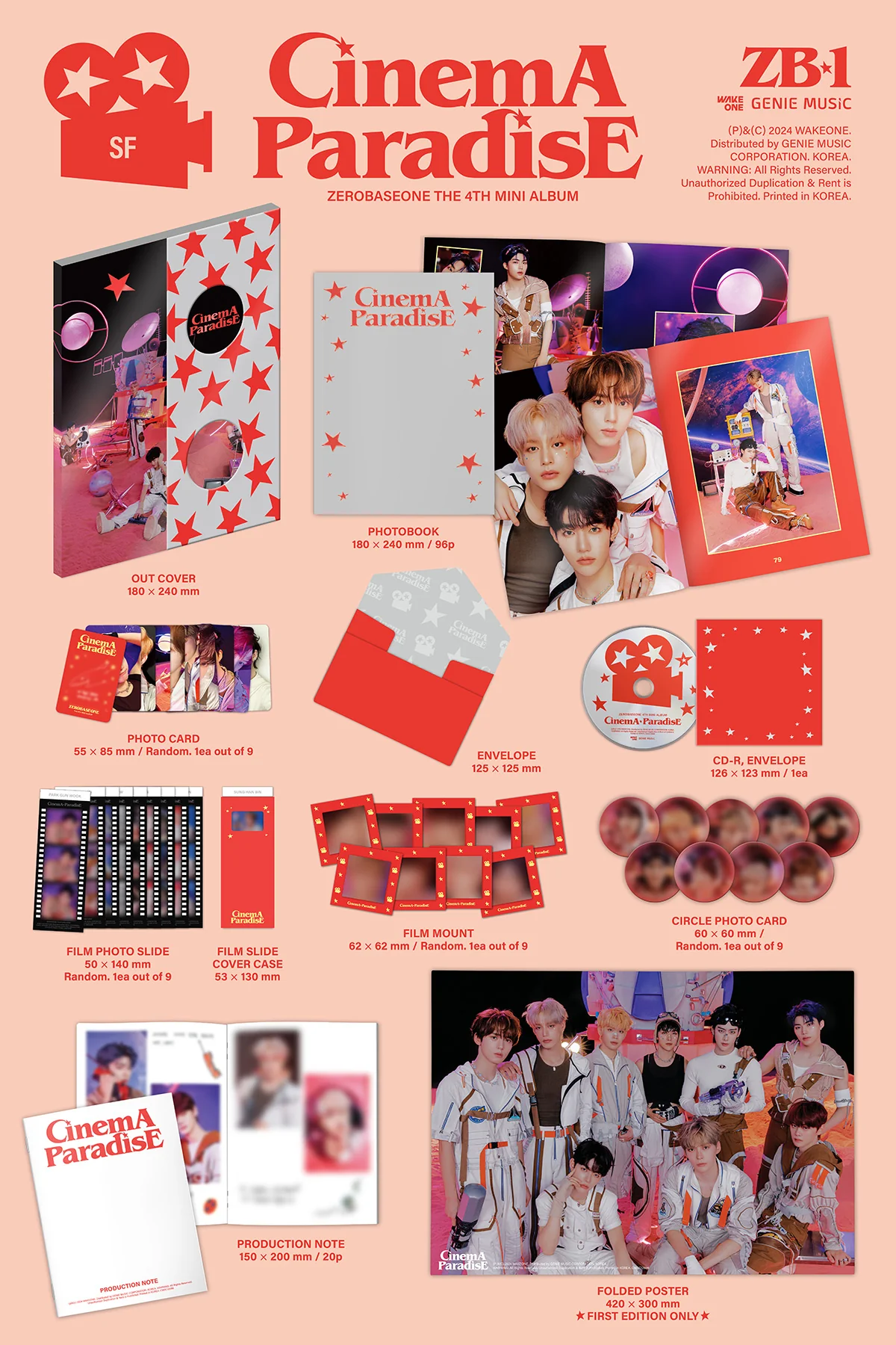 ZEROBASEONE - CINEMA PARADISE - 4th Mini Album - Image 3