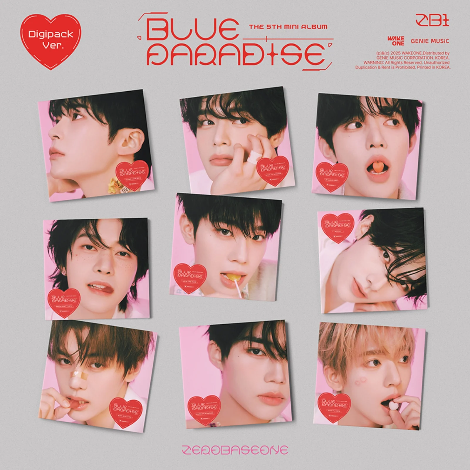ZEROBASEONE - BLUE PARADISE - 5th Mini Album (Digipack Ver.)