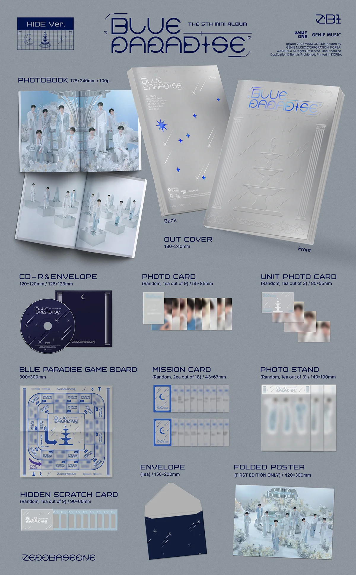 ZEROBASEONE - BLUE PARADISE - 5th Mini Album - Image 3