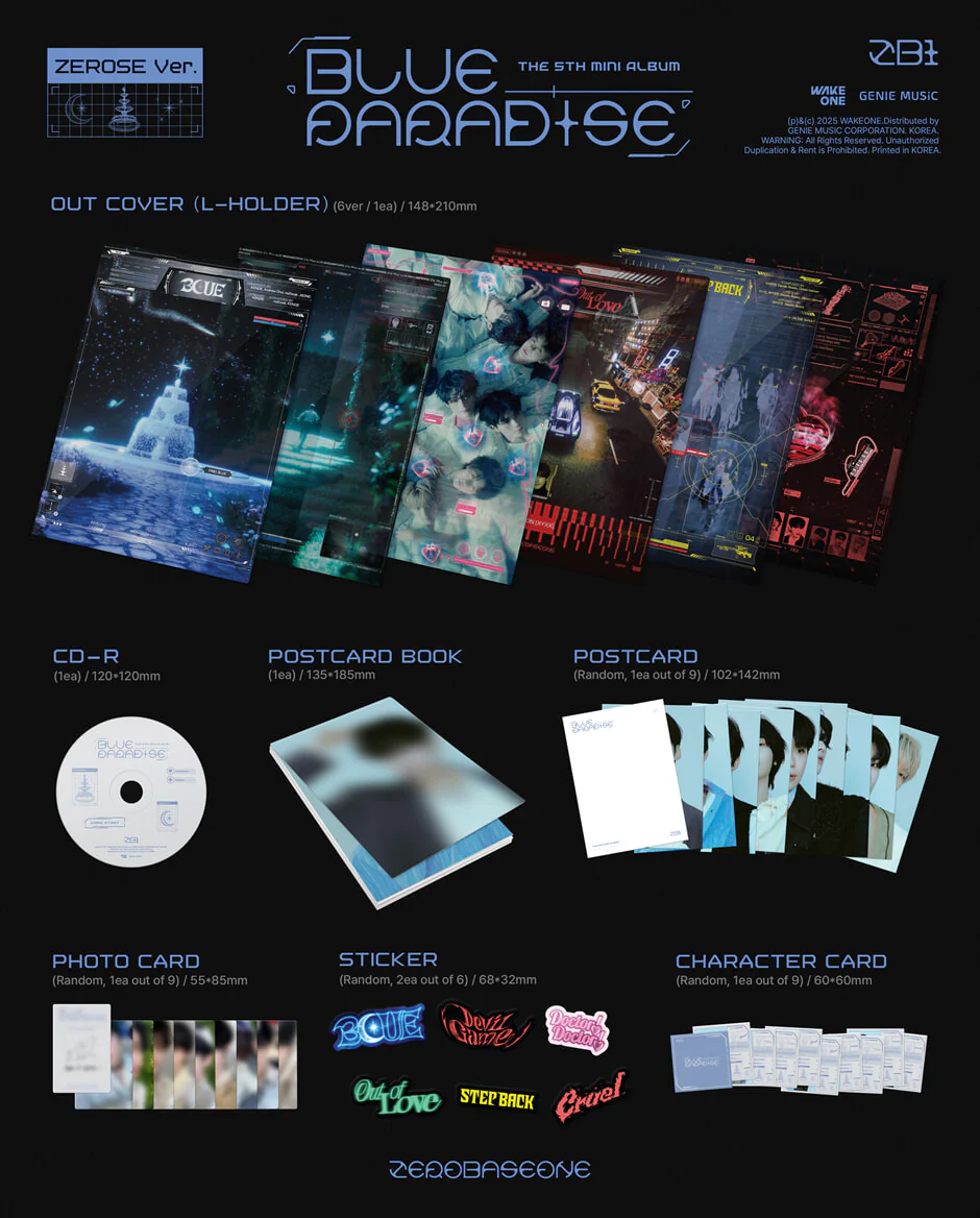 ZEROBASEONE - BLUE PARADISE - 5th Mini Album (ZEROSE Ver.) - Image 2