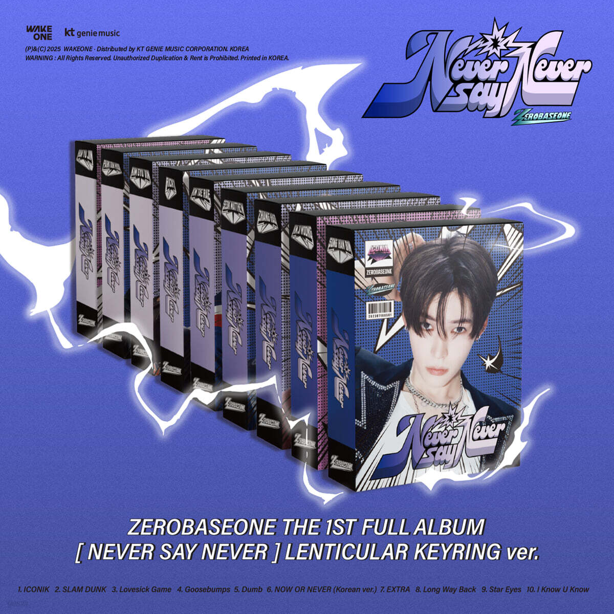 ZEROBASEONE - NEVER SAY NEVER - 1st Full Album (Lenticular Keyring Ver.)