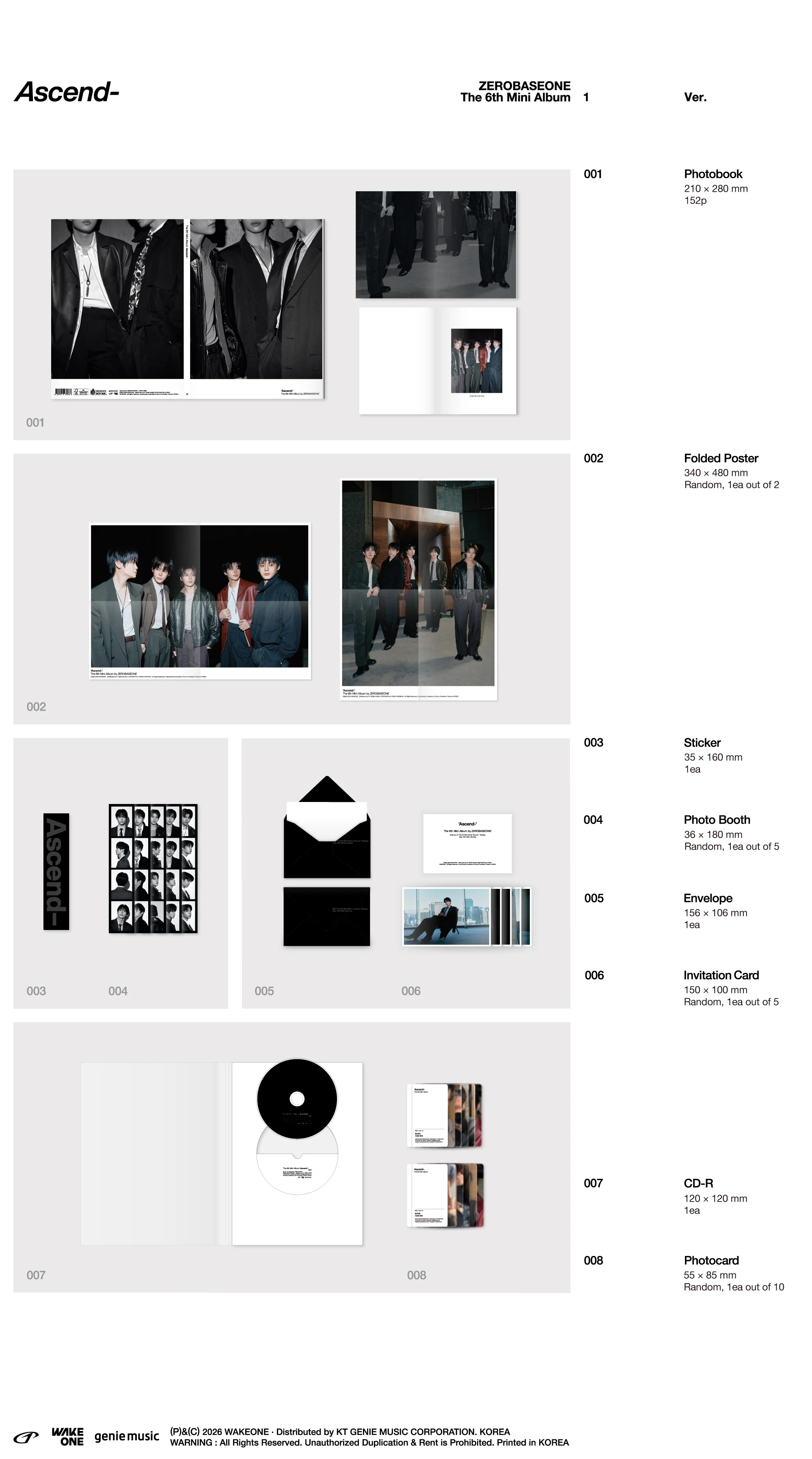 ZEROBASEONE - Ascend- - 6th Mini Album (Photobook Ver.) - Image 2