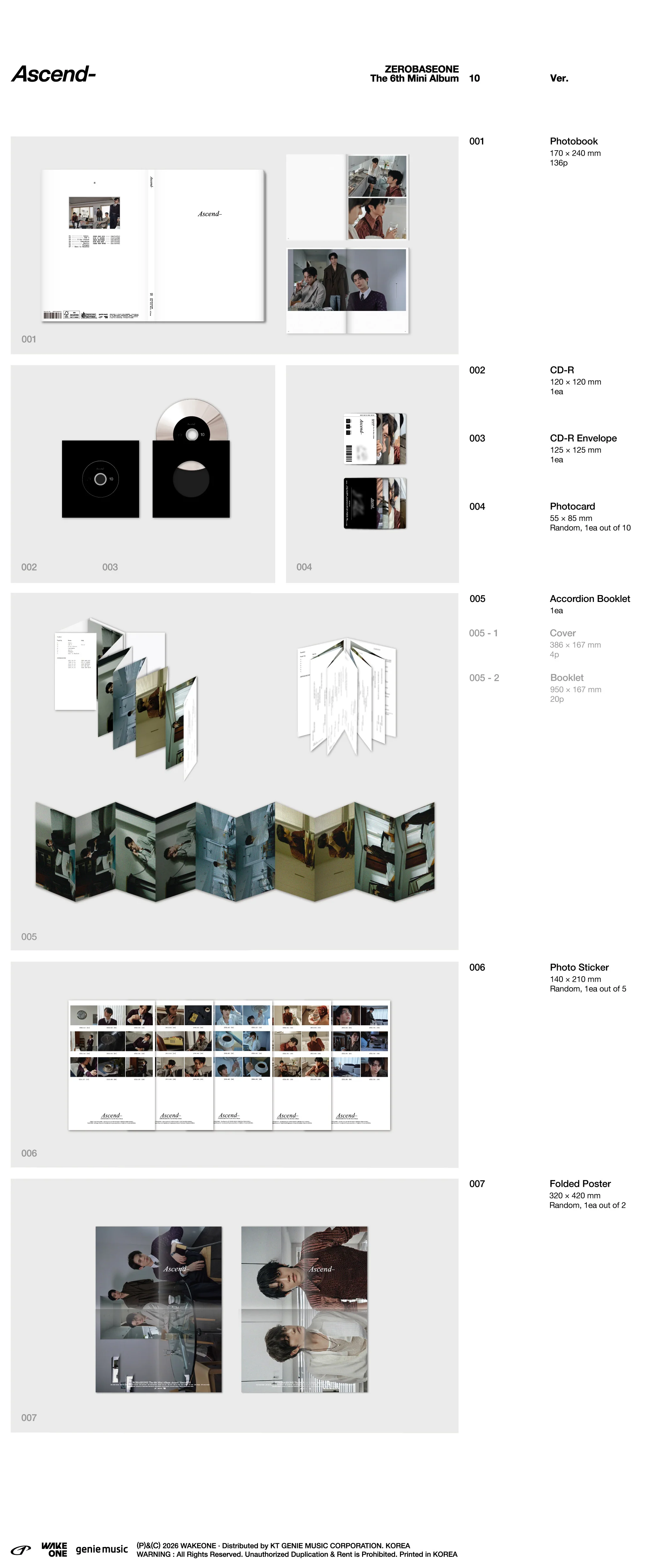 ZEROBASEONE - Ascend- - 6th Mini Album (Photobook Ver.) - Image 3