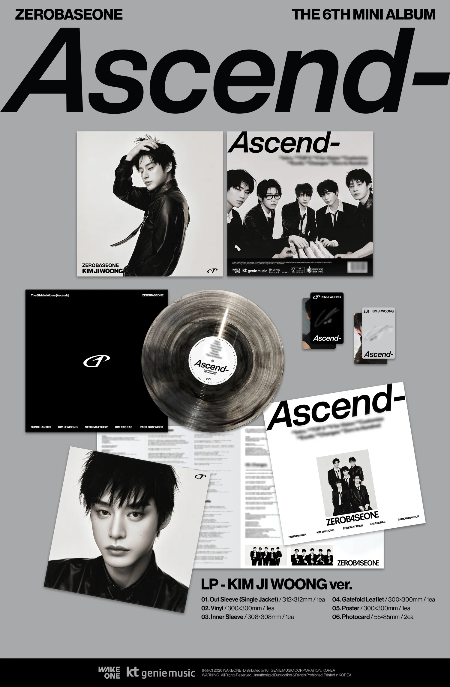 ZEROBASEONE - Ascend- - 6th Mini Album (LP Ver.) - Image 3