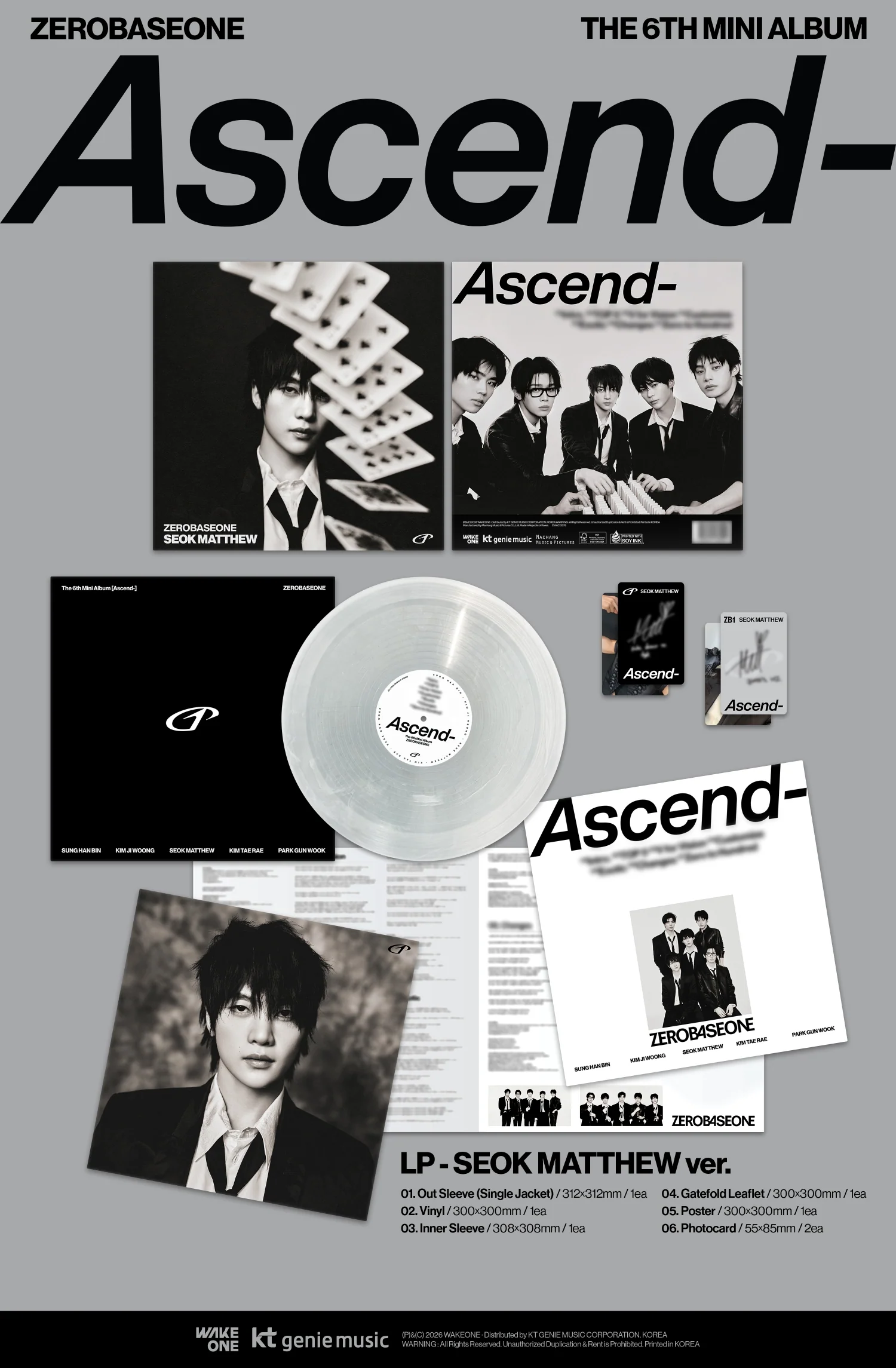 ZEROBASEONE - Ascend- - 6th Mini Album (LP Ver.) - Image 4