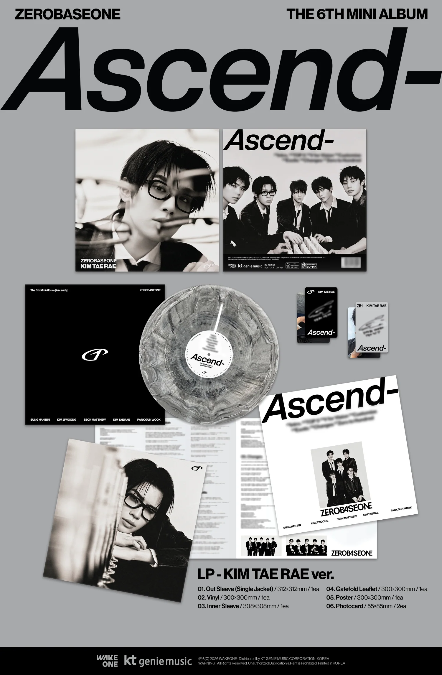 ZEROBASEONE - Ascend- - 6th Mini Album (LP Ver.) - Image 5