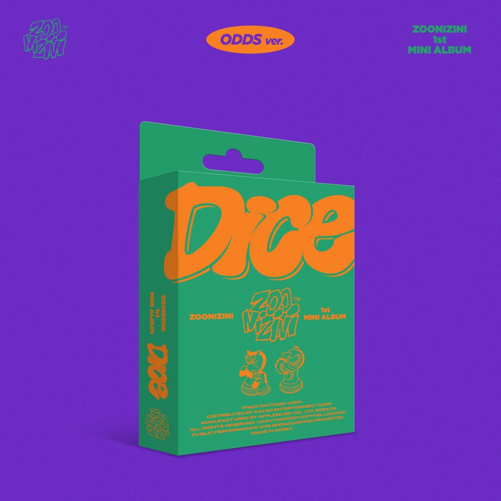 ZOONIZINI (ASTRO) - DICE - 1st Mini Album (ODDS / META Ver.)
