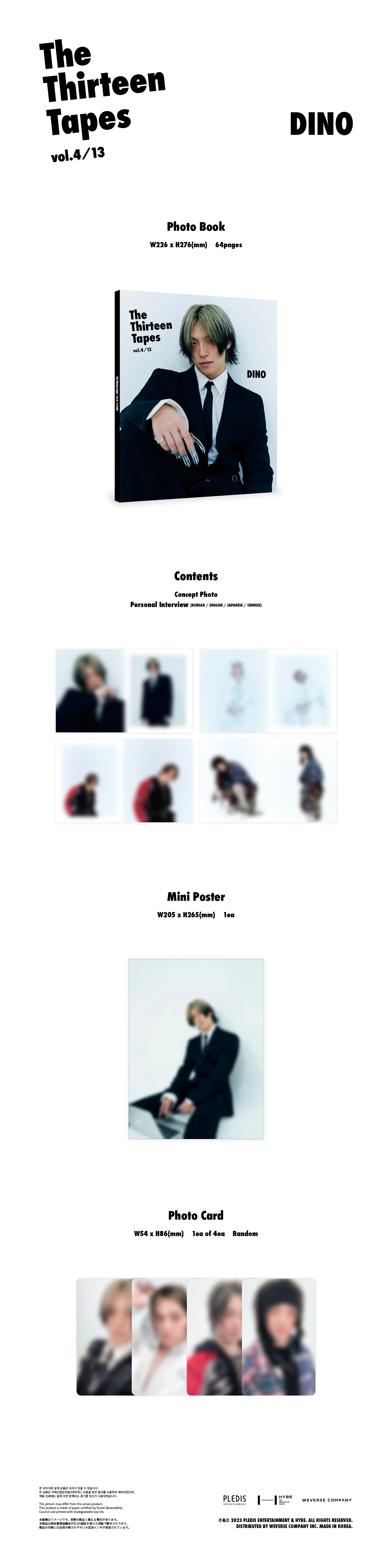 SEVENTEEN - The Thirteen Tapes (TTT) Vol. 4/13 - DINO - Photobook - Image 2