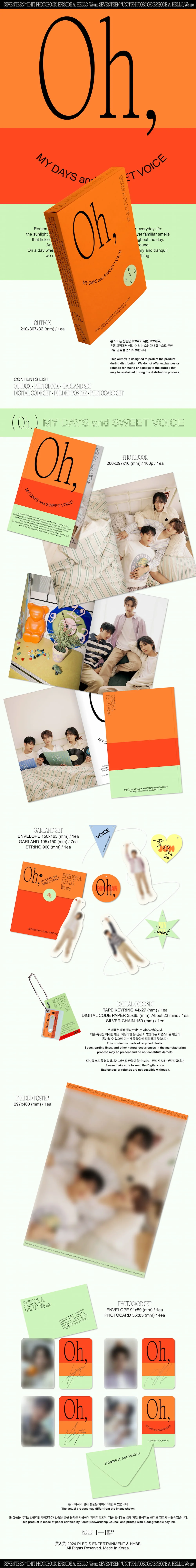 SEVENTEEN - Episode: Oh, My Days and Sweet Voice - Unit Photobook A - Image 2