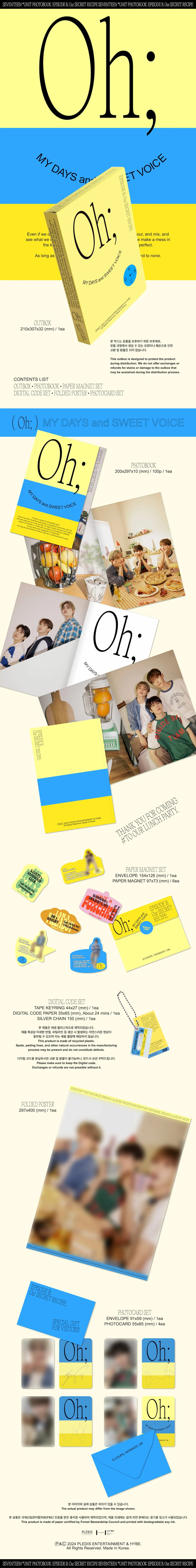 SEVENTEEN - Episode: Oh, My Days and Sweet Voice - Unit Photobook B - Image 2