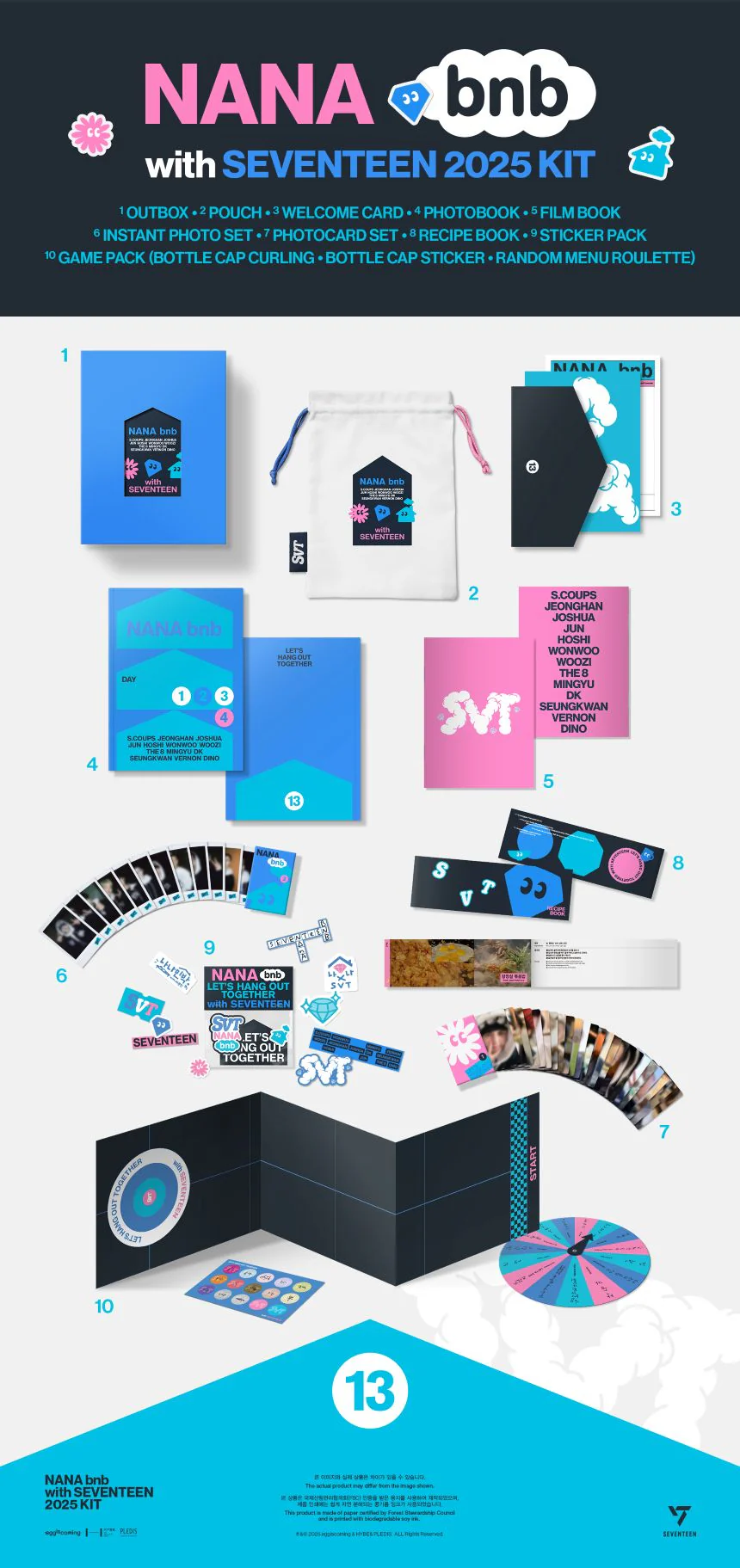 SEVENTEEN - NANA bnb with SEVENTEEN 2025 KIT - Image 2