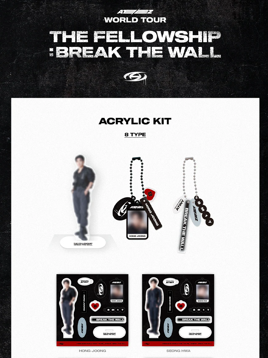 ATEEZ - THE FELLOWSHIP. : BREAK THE WALL - Acrylic Kit (SEONGHWA Ver.) - Image 2