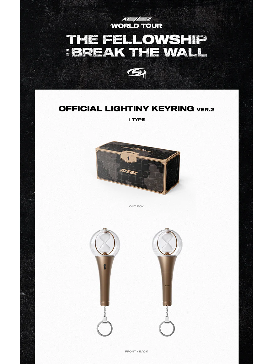 ATEEZ - OFFICIAL LIGHTINY KEYRING Ver.2 - Image 2