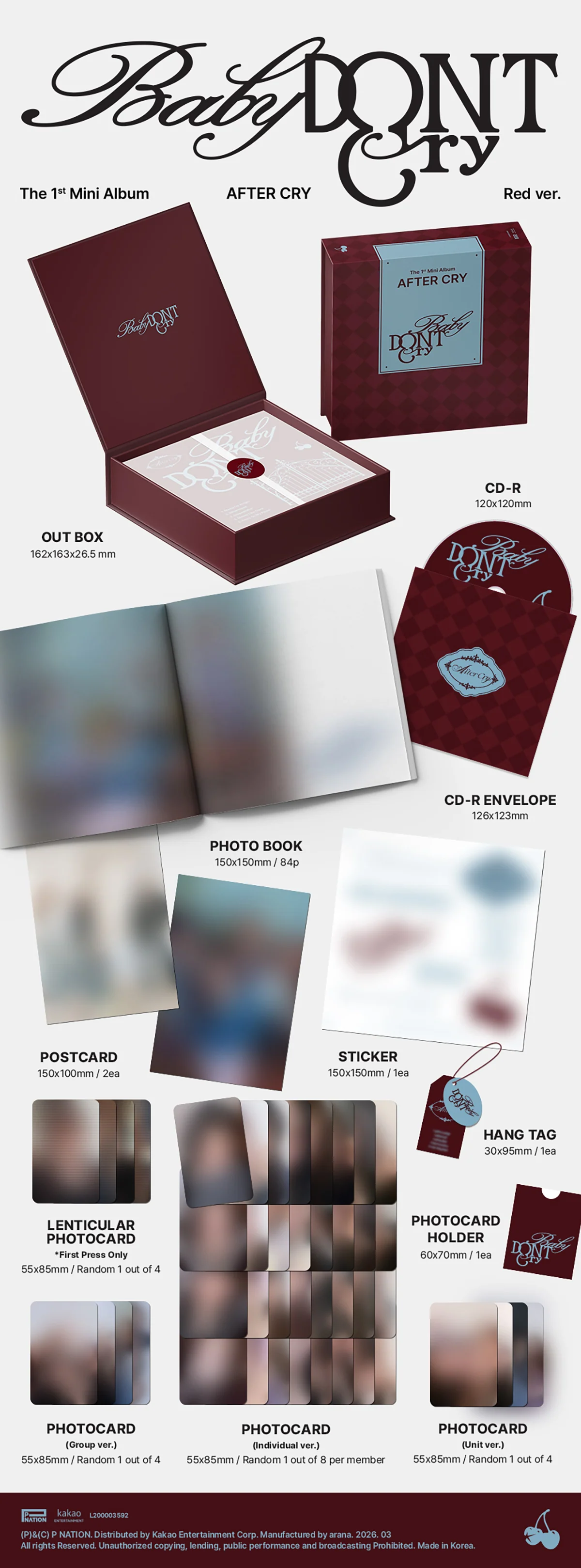 Baby DONT Cry - AFTER CRY - The 1st Mini Album - Image 3