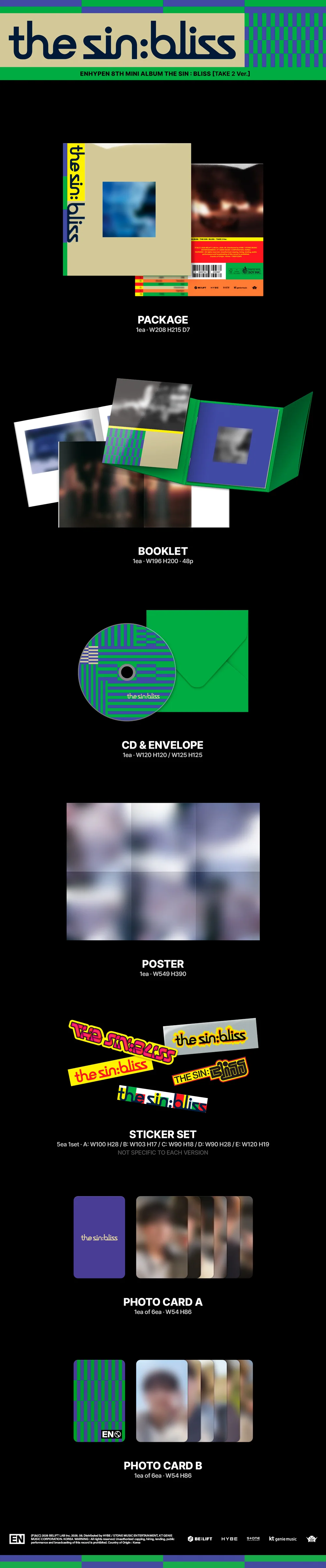 (Pre-Order) ENHYPEN - THE SIN : BLISS - Album (Standard Ver.) - Image 3