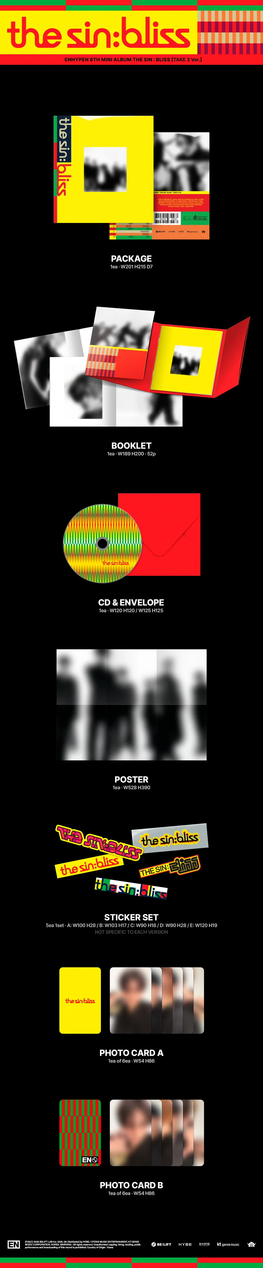 (Pre-Order) ENHYPEN - THE SIN : BLISS - Album (Standard Ver.) - Image 4