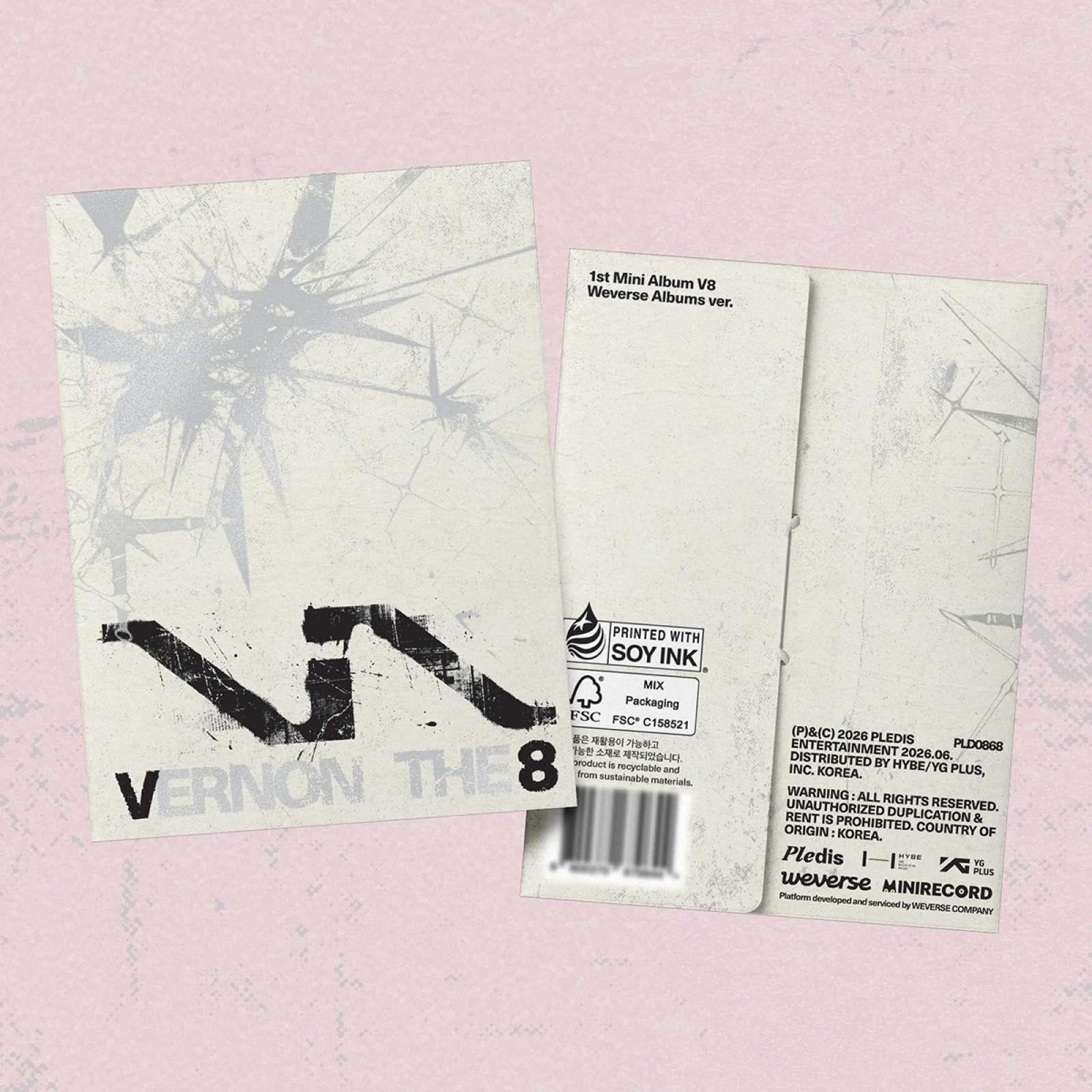 (Pre-Order) V8 (SEVENTEEN) - V8 - 1st Mini Album (Weverse Albums Ver.)