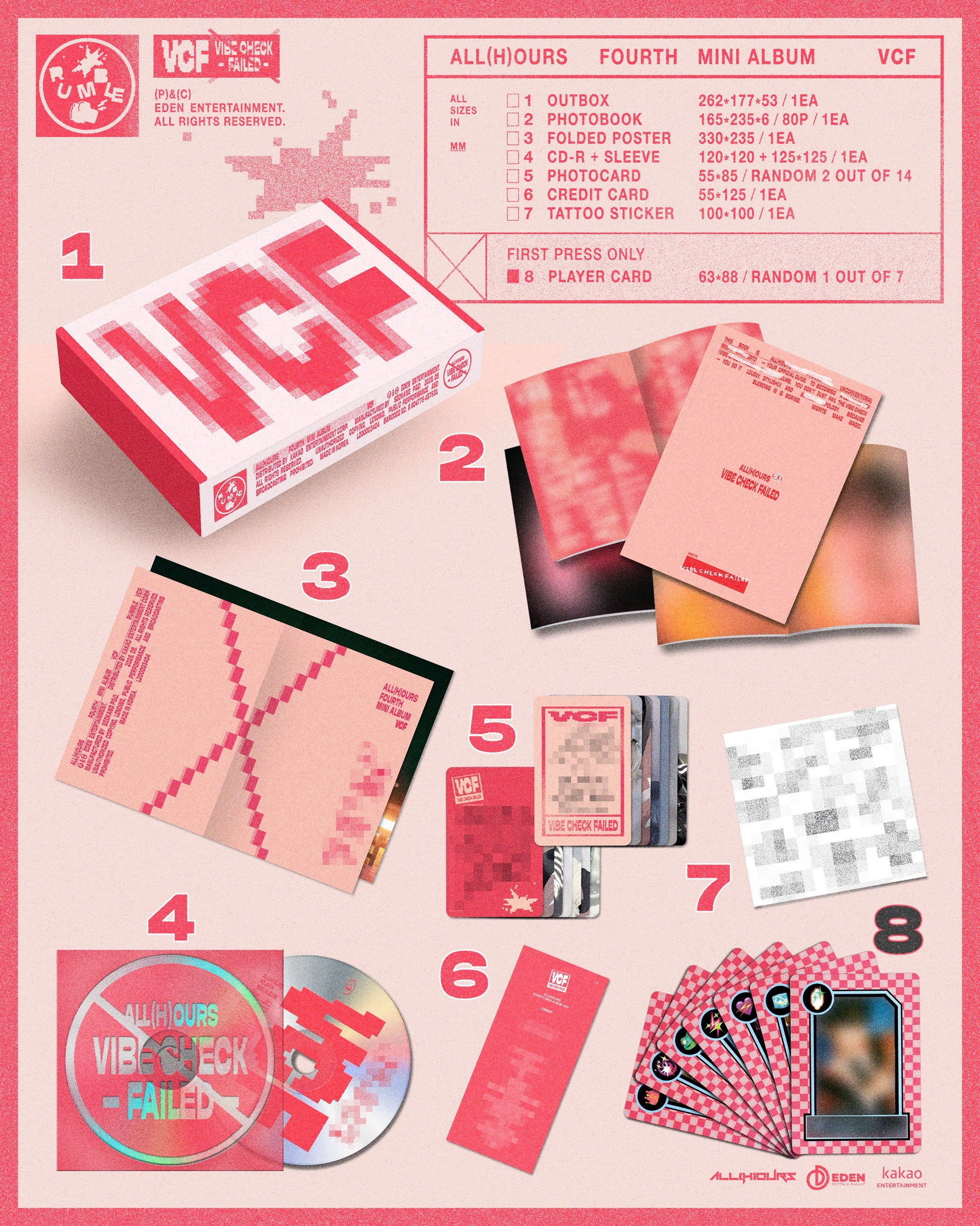 ALL(H)OURS - VCF - 4th Mini Album (Standard Ver.) - Image 3